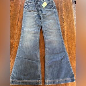 Mini Boden Jeans Adjustable Waist Distressed Size 11 Girl NWT NEW